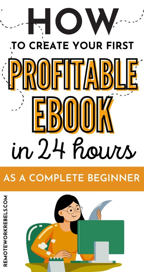 Interested in making passive income from eBooks? Once an eBook is created, you can sell it over and over again. Follow this guide on how to create and sell an eBook in 24 hours, even with no experience. How to make money from eBooks | Make money selling eBooks. Making Money Writing Ebooks, How To Sell Books Online Tips, How To Make An Ebook In Canva, Ebook Writing Ideas, Ebook Topics That Sell, How To Create An Ebook In Canva, How To Create Ebook, How To Make An Ebook, Ebook Topics Ideas