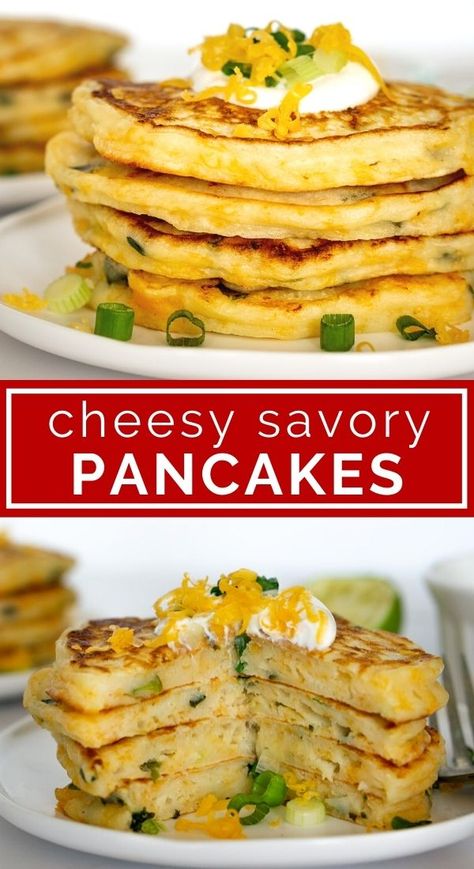 Pancake Fillings, Savoury Pancake Recipe, Recipe Pancakes, Easy Pancake Recipe, Savoury French Toast, Pancakes For Dinner, Easy Pancake, Stick Butter, Savory Pancakes