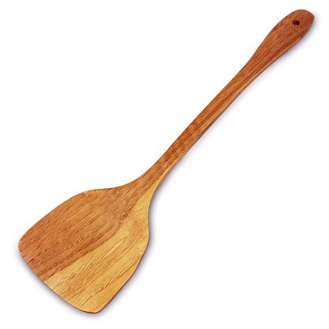 PRICES MAY VARY. Wooden Spatula for Wok, Cooking, Turner, Mixing; No stain or paint used Made of Bamboo Will not scratch non-stick cookware Resistant to heat and steam damage Dishwasher safe - MoonWood - Wooden Spatula for Wok 15.35 Inch MoonWood - 15.35 -inch Angled Stir-fry Spatula is beautiful and practical. A handy tool that's gentle on cookware, this spatula is crafted from natural Bamboo for an ideal combination of strength and moderate weight. Efficient in action, the spatula works well f Wood Spatula, Wok Cooking, Wooden Spatula, Steel Wood, Kitchen Utensils Gadgets, Cool Tools, Material Wood, Dishwasher Safe, Premium Quality