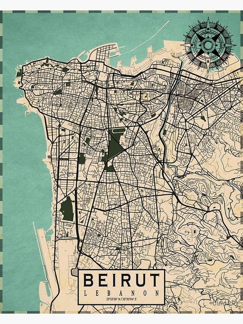 Lebanon Culture, Lebanon Map, Maps Aesthetic, Art Deco Travel Posters, Cartography Map, Revolution Art, Map Pattern, Arab Culture, Money Design