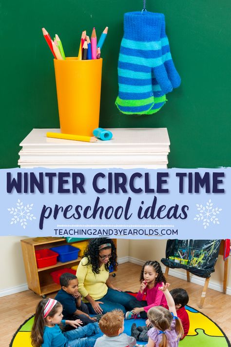 Looking for the best preschool winter circle time activities? This collection includes songs, stories and learning ideas that will keep preschoolers engaged during your winter theme! #winter #circletime #stories #songs #fingerplays #activities #classroom #teacher #preschool #age3 #age4 #teaching2and3yearolds Winter Circle Time Activities, Large Group Activities Preschool, Group Activities Preschool, Circle Time Preschool, Large Group Activities, Preschool Circle Time Activities, Circle Time Games, Seasons Preschool, Winter Activities Preschool