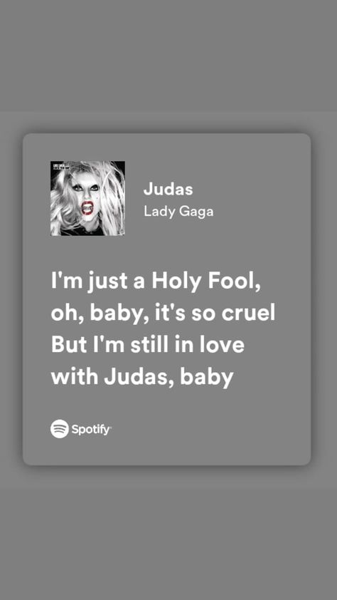 Monster Lady Gaga Lyrics, Lady Gaga Songs Spotify, Lady Gaga Song Lyrics, Lady Gaga Spotify Lyrics, Judas Song, Miguel Songs, Lady Gaga Songs, Lady Gaga Lyrics, Lady Gaga Judas