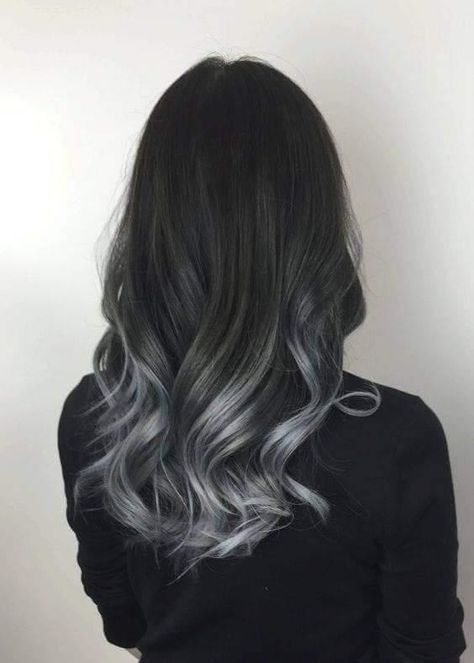 White Ombre Hair, Brown Ombre Hair Color, Grey Ombre Hair, Black Hair Balayage, Korean Hair Color, Color Ideas For Short Hair, Hair Color Underneath, Brown Ombre Hair, Hair Color Streaks