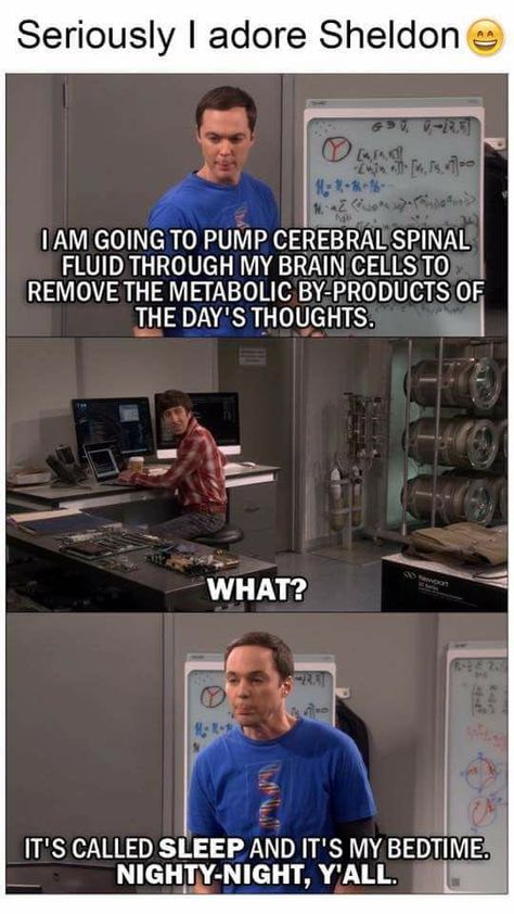 Describe sleep, in your way!! Whith FIBROMYALGIA this doesn't work well. Fix it Sheldon....PLEASE! Tbbt Quotes, Big Bang Theory Quotes, Big Bang Theory Funny, The Bigbang Theory, Young Sheldon, Sheldon Cooper, Bd Comics, Tv Quotes, Very Funny