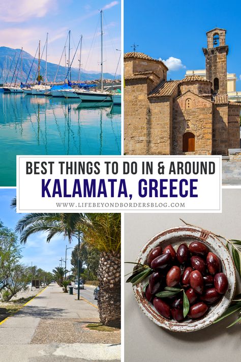 Things to do in Kalamata. Discover the best things to do in the Peloponnese region in Greece! | Kalamata travel guide | Greece travel | places in Greece | things to do in Greece | activities in Kalamata | attractions in Kalamata | places in Kalamata | places to visit in Kalamata | places to visit in Greece | Kalamata things to do | #Kalamata #Greece #Peloponnese Greece Activities, Things To Do In Greece, Kalamata Greece, Places To Visit In Greece, To Do In Greece, Greek Vacation, Greece Itinerary, Places In Greece, Greece Photography