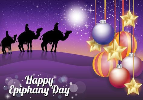 Happy Epiphany, Happy Three Kings Day, House Blessing, Kings Day, Three Kings, Epiphany, Free Vector Art, Christmas Greetings, Vector Art