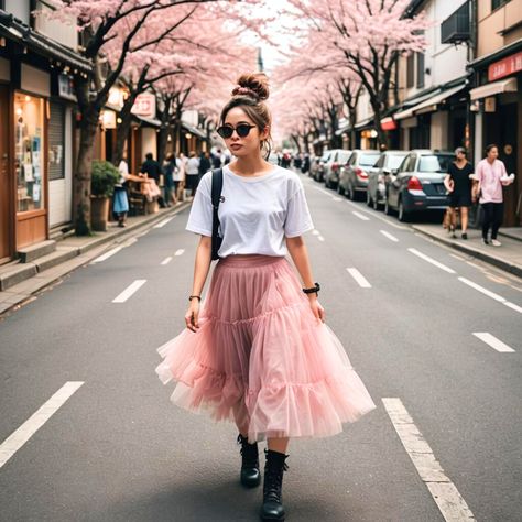 Tulle skirt outfit Pink Tulle Skirt Outfit, Tulle Skirt Outfit, Tulle Skirts Outfit, Pink Tulle Skirt, Eclectic Fashion, Pink Tulle, Skirt Outfit, Skirt Outfits, Tulle Skirt