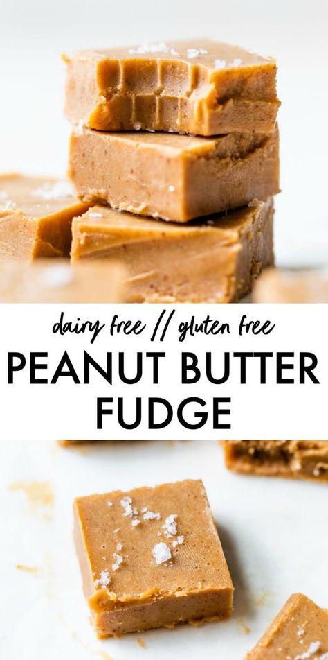 Dairy Free Salmon Recipes, Easy Peanut Butter Fudge Recipe, Vegan Fudge Recipes, Peanut Butter Fudge Recipes Easy, Dairy Free Fudge, Freezer Fudge, Butter Fudge Recipe, Gluten Free Fudge, Making Peanut Butter