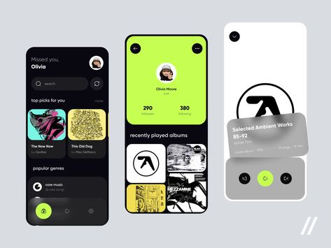 Music App by Stanislav Lebedev Music Ui Design, Community Ui, Music App Ui Design, Music Ui, App Design Trends, Music App Design, Ux Kits, Ui Ux 디자인, Card Ui