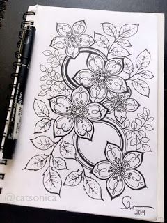 Coloring Lineart, Henna Designs Drawing, Floral Design Drawing, Flower Coloring Sheets, Easter Drawings, Batik Modern, Beginner Art, Motif Batik, Zentangle Drawings