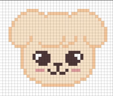 Puppym, Kim Seungmin, Stray Kids, pattern, pixel art Buku Diy, Karakter Sanrio, Easy Pixel Art, Pixel Art Templates, Pixel Drawing, Pixel Crochet, Desen Anime, Pix Art, Pixel Art Grid