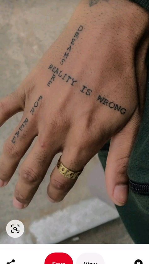 Juicewrld Tattoo Ideas, Text Tattoo Hand, Quote Hand Tattoo, Hands Remember Tattoo, Typography Tattoo Design, Writing Hand Tattoo, Small Text Tattoo Men, Hand Tattoos Quotes, Tattoo Text Ideas Men