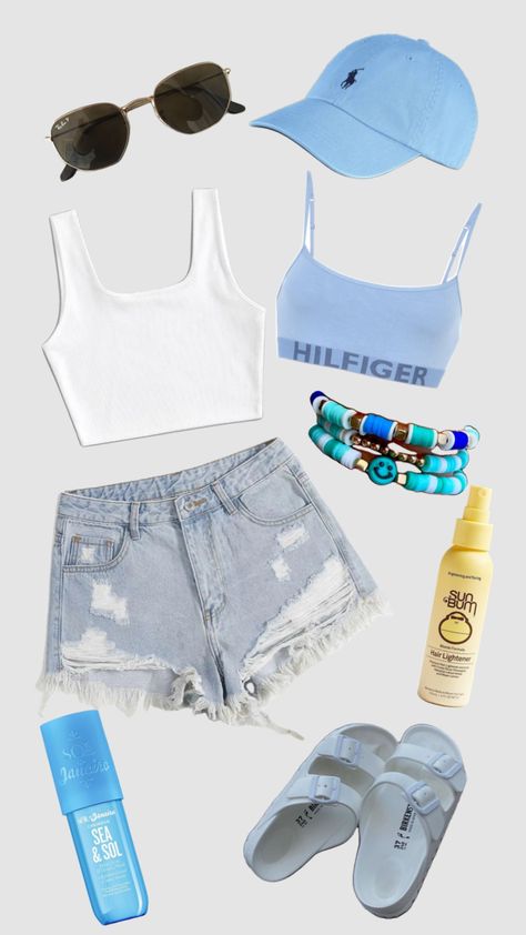 #outfitinspo #summeraesthetic #beachgirl Cute Hot Summer Day Outfits, Summer Teen Girl Outfits, Summer Outfits 11-12, Cruise Outfits Teenage Girl, Summer Outfits Teenage Girl, Hot Summer Day Outfit, Summer Girl Outfits, Summer Day Outfits