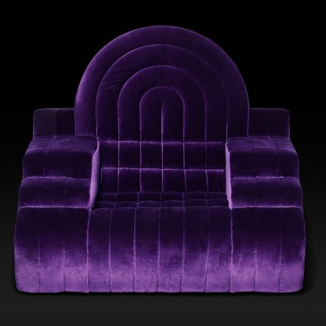 Gufram's latest collection takes its cues from the disco era Amorphous Shapes, Italian Modern Sofa, Wool Sofa, Metal Armchair, Visual Metaphor, Furniture Pads, Disco Era, Fitted Furniture, Modern Armchair