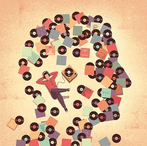 Davide Bonazzi - ILLUSTRI Festival 2017 Davide Bonazzi, Visual Metaphor, American Illustration, Conceptual Illustration, Communication Art, Record Players, Arte Popular, Italian Artist, Editorial Illustration