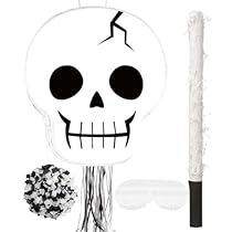 Skull Pinata, Best Halloween Games, Mexican Birthday Party, Fall Festival Party, Halloween Pinata, Pinata Stick, Monster High Birthday Party, Mexican Birthday Parties, 8 Birthday