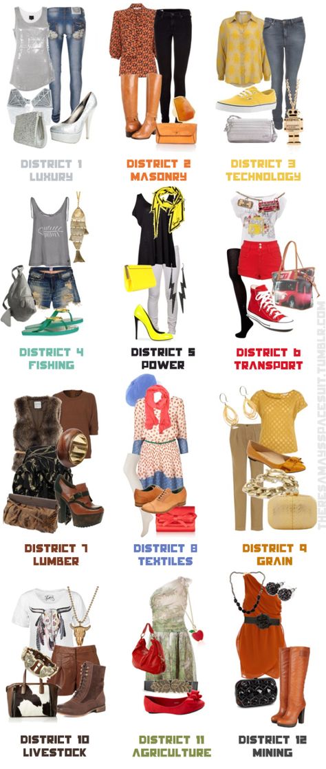 The fashions of the districts District 4 Outfit, Hunger Games Interview, Games Outfits, Hunger Games Costume, Hunger Games Outfits, Hunger Games Districts, Games Aesthetic, Dump A Day, Fashion District