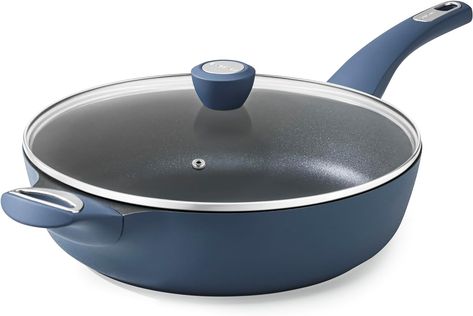 Amazon.com: SENSARTE Nonstick Deep Frying Pan, 12 Inch Large Skillet Pan, Induction Cookware, 5Qt Non Stick Saute Pan with Lid, Non Toxic Cooking Pan with Helper Handle, Healthy, PFOA PFOS APEO Free, Black: Home & Kitchen Skillet Pan, Deep Frying Pan, Induction Cookware, Deep Frying, Cooking Pan, Non Stick, Frying Pan, Non Toxic, Saute Pan