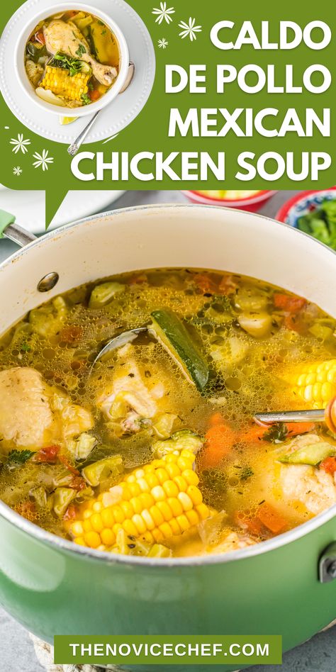 Homemade Chicken Broth, Mexican Chicken Soup, Chicken Soup Recipes Homemade, Mexican Soup Recipes, Weeknight Dinner Recipes, Mexican Soup Chicken, Mexican Soup, Comfort Soup, Delicious Soup Recipes