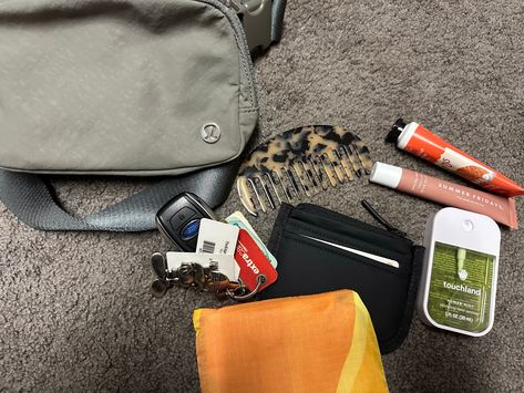 What’s In My Bag: Lululemon Everywhere Belt Bag 1L What’s In My Belt Bag, Lululemon Belt Bag, Lululemon Everywhere Belt Bag, Everywhere Belt Bag, Handbag Essentials, When I Go, Sage Color, In My Bag, Hand Lotion