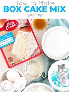 Doctored Cake Mix Recipes, Cake Mix Doctor, Moist White Cake, Box Cake Recipes, Boxed Cake Mixes Recipes, Whiskey Cake, White Cake Recipe, Sour Cream Recipes, Torte Cupcake