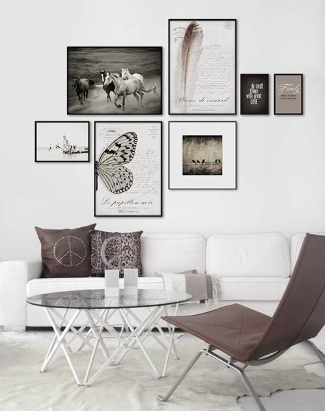 Framed art in sepia colors. Interior design. Art in livingroom. www.desenio.se / www.desenio.co.uk Stunning Interior Design, Chic Living, Design Del Prodotto, Decoration Inspiration, White Furniture, Wall Gallery, Inspiration Wall, A Living Room, Home Fashion