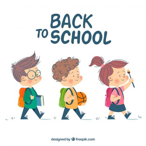 More than 3 millions free vectors, PSD, photos and free icons. Exclusive freebies and all graphic resources that you need for your projects Teachers Day Drawing, Back To School Background, Back To School Wallpaper, New Academic Year, Learn Excel, Back To School Ideas, School Background, School Template, Story Drawing