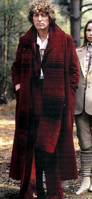 i would love to have this scarf. i wonder if gramdma would make me one.... probly not if she knew how much they sell for!!  someday i will make one... someday!! Dr Who Scarf, Doctor Who Scarf, Fourth Doctor, Tom Baker, 4th Doctor, Classic Doctor Who, First Doctor, Classic Series, Dr Who