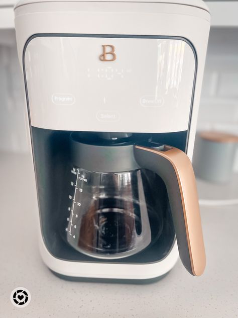 This gorgeous Beautiful by Drew Barrymore coffee maker could not be a better deal- and it’s so pretty🖤 Coffee Maker Aesthetic, Beautiful By Drew Barrymore, Maker Aesthetic, Aesthetic Hacks, Pretty Coffee, Coffee Makers, Aesthetic Coffee, Drew Barrymore, Beautiful Coffee