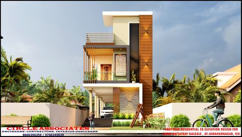 At ground floor parking section and at first floor 2 bhk... In just 38 lakh Simple House, 3d Design, Ground Floor, House Design, Flooring, House Styles, Architecture, Home Decor, Design