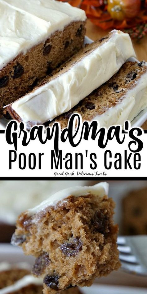 Homemade Granny Cake, Raisin Cake, Baked Items, Choc Cake, Raisin Recipes, Crazy Cake, Spice Cake Recipes, Simple Pantry, Loaf Cakes