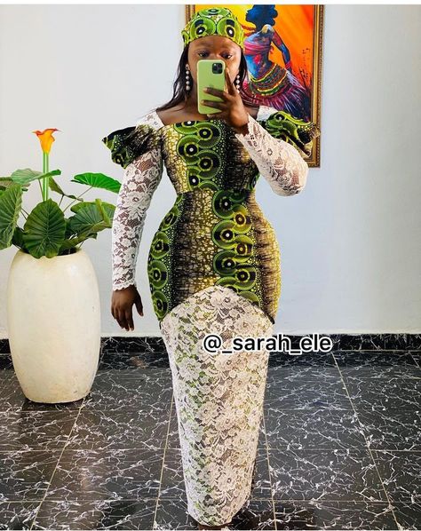 Latest Ankara Pencil Gown Styles, Ankara Mixed With Cord Lace Styles, Gown Styles For Ankara, Ankara Pencil Gown, Pencil Gown Styles, Styles For Ankara, Pencil Gown, Latest Gown Styles, Cloth Styles