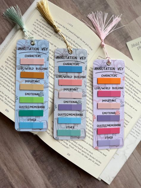 Bookish Annotating Bookmark Kit, Book Annotating Supplies, Popular Gifts for Fantasy Readers, Cool Trending Book Supplies and Accessories, - Etsy Book Tabs Ideas, Annotation Bookmark, Bookmark Storage, How To Annotate A Book, Annotating Supplies, Annotation Kit, Bookmarks Coloring, Book Supplies, Book Annotation Tips