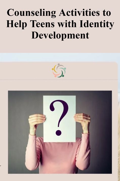 Hands On Counseling Activities, Gender Identity Therapy Activities, Middle School Coping Skills Activities, Self Love Activities For Groups, Teenage Counselling, Teen Counseling Activities, Self Identity Activities, Self Love Activities For Teens, Self Esteem Activities For Teenagers