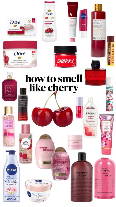 #cherry Cherry Hair Products, Smell Like Cherries, Cherry Smell Products, Cherry Scented Products, How To Smell Like Cherry, Cherry Products, Cherry Girl, New Things To Try, Shower Skin Care