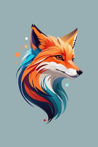 Bright vector fox head logo | Premium Vector #Freepik #vector #wolf-cartoon #cute-wolf #squirrel #wolf Wolf Cartoon, Fox Vector, Fox Cartoon, Happy Fox, Fox Family, Paint Inspiration, Mr Fox, Fox Head, Psd Icon