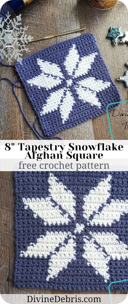 Snowflake Tapestry Crochet Pattern, Snowflake Granny Square Pattern Free, Snowflake Afghan, Crochet Snowflake Pattern, Crochet Blanket Pattern Easy, Crafty Christmas, Crochet Granny Square Blanket, Tapestry Crochet Patterns, Crochet Snowflakes