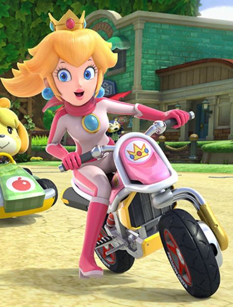 Mario Kart Motorcycle, Princess Daisy Mario Kart, Mario Kart Rosalina, Princess Peach Motorcycle, Princess Peach Mario Kart, Peach Mario Kart, Super Mario Princess Peach, Harmonie Mario, Mario And Peach