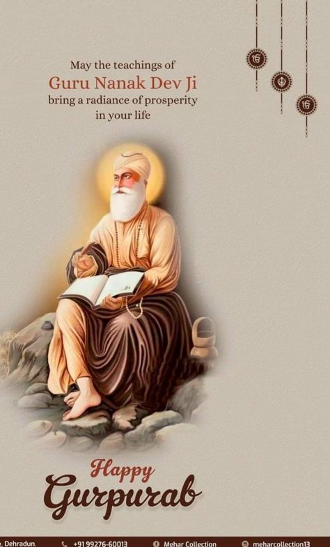 Guru Parv Wishes, Guru Nanak Jayanti Wishes, Happy Gurunanak Jayanti, Little Kanha Ji Images, Guru Nanak Photo, Vishwakarma Puja, Beautiful Simple Mehndi Design, Guru Nanak Ji, Calligraphy Quotes Doodles