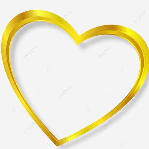 Heart Shape Frame, Page Background Design, Valentine Vector, Gold Vector, Png Heart, I Love Gold, Shape Vector, Bus Games, Border Vector