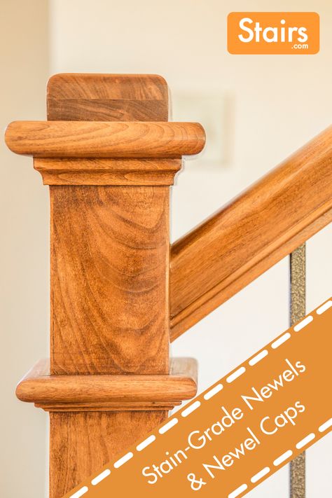 The wooden newels from Stairs.com are the perfect finishing touch to any DIY staircase. Each newel is available in multiple wood types, all of which are stain-grade. We also offer wooden newel caps as well! 😍 Diy Newel Post, Newel Post Caps, Diy Staircase, Post Caps, Stair Parts, Newel Posts, Wood Stairs, Staircase Design, Red Oak