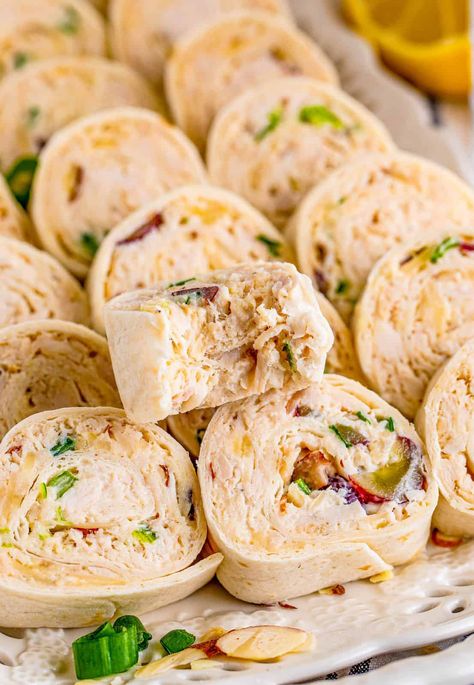 Chicken Salad Pinwheels, Pasta House, Chicken Pinwheels, Pinwheel Sandwiches, Tortilla Pinwheels, Autumn Treats, Chicken Salad Wrap, Pinwheel Appetizers, Tortilla Wrap