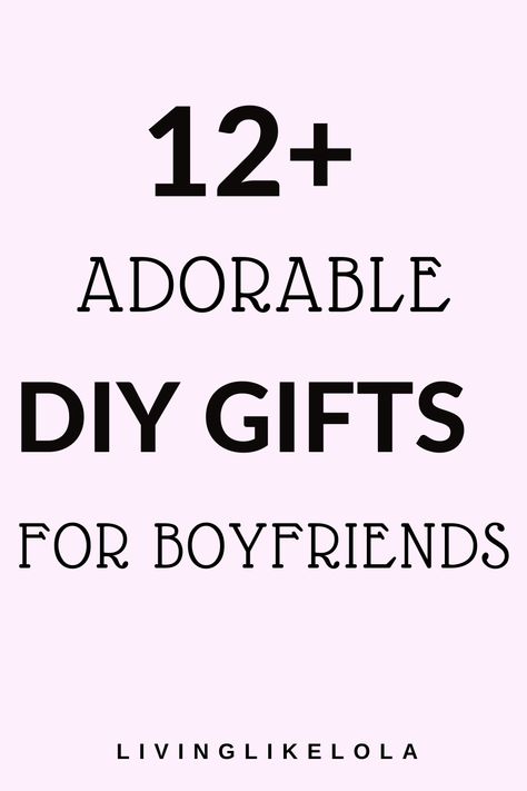 What better gift to give your boyfriend than a thought hand made gift?! This post has 12 of the cutest DIY gift ideas for him. Gift To Give Your Boyfriend, Diy Gift Ideas For Him, Cheap Anniversary Gifts, Diy Gifts For Your Boyfriend, Cheap Gifts For Boyfriend, Thoughtful Diy Gifts, Simple Boyfriend Gifts, Small Gifts For Boyfriend, Thoughtful Gifts For Boyfriend