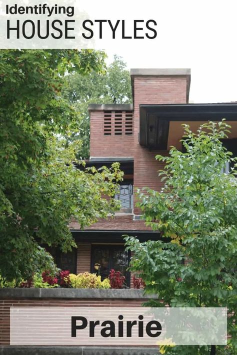 Prairie Style Houses Interior, Prairie Style Homes, Frank Lloyd Wright Robie House, Sage Cottage, Modern Prairie Home, Prairie Style Architecture, Robie House, Architecture Styles, Ranch House Exterior