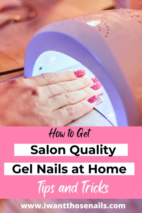 DIY Gel Nails at Home - Tips and Tricks Home Manicure Diy, Gel X At Home, Gel Nails At Home How To Do, How To Apply Gel Nail Polish At Home, Do At Home Nails, How To Do Gel Nails At Home Step By Step, Gel Nail Designs At Home, At Home Gel Nails Designs, Diy Gel Nail Designs