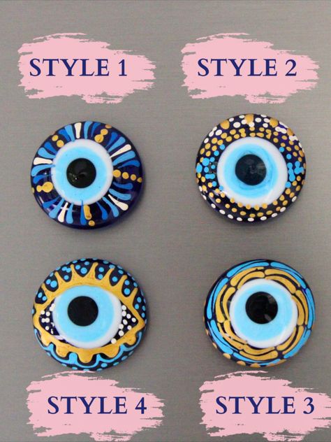 Evil Eye Magnet, Round Glass Evil Eye Fridge Magnet, Unique Wedding Favor, Nazar Magnet, Evil Eye Kitchen Decor, Thank You Favors, 1.5 inc Evil Eye Art, Glass Evil Eye, Mirror House, Evil Eye Beads, Gods Eye, Patio Kitchen, Quirky Art, Give A Gift, Eye Beads