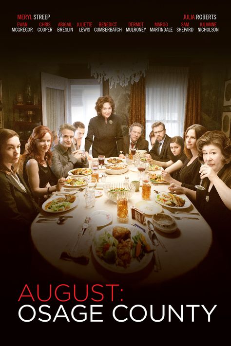 August: Osage County (2013) August Osage County Movie, Birdman Movie, August Osage County, Arabic Movies, Dermot Mulroney, Osage County, Finding Neverland, Chick Flicks, Hollywood Movies