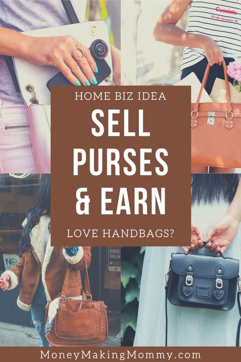 If you adore handbags and purses - this is the perfect home business for you to look into. You can even earn selling designer handbags. Find a reputable wholesaler and create a business you've only dreamed about. #homebusinessidea #handbagbusiness #sellpurses #fashionhomebusiness Direct Sales Companies, Reselling Business, Home Based Jobs, Easy Online Jobs, Work From Home Companies, Successful Business Tips, Create A Business, Create Your Own Business, How To Make Purses