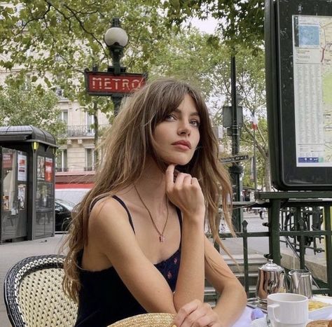 marriage for one by ella maise Long Hair With Bangs French, French Girl Bangs Long Hair, French Girl Hair, Mara Lafontan, Stile Kylie Jenner, Sean Anderson, Italian Hair, Top Pictures, Kadeřnické Trendy