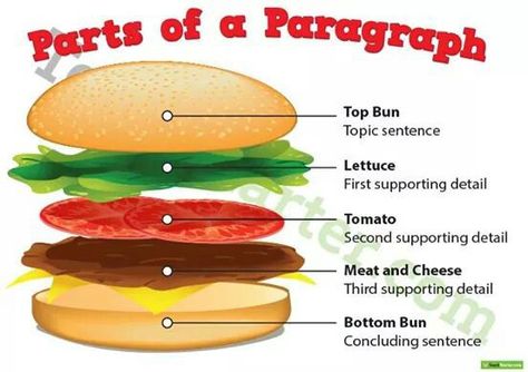 Parts of a paragraph Paragraph Anchor Chart, Parts Of A Paragraph, Vegan Sliders, Paragraph Structure, Teach English To Kids, Writing Forms, Educational Quotes, Teacher Vibes, Posters Classroom